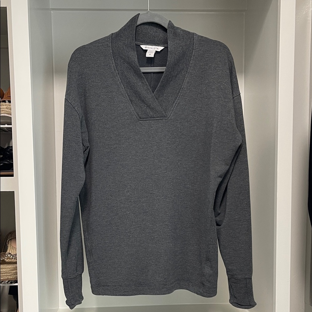 Athleta Gray Cowl Neck sweatshirt